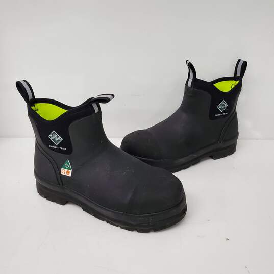 Muck Boots MN's Chore Classic Chelsea CSA Black Rain Boots Size 8 image number 3