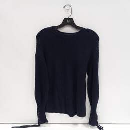 Polo Ralph Lauren Women's Navy Blue Tie-Sleeve Knitted Sweater Size M alternative image