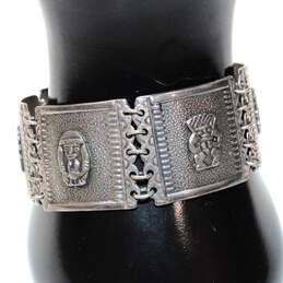 Vintage 900 Silver Bracelet And Brooch Set alternative image
