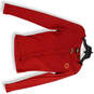 Womens Red Regular Fit Long Sleeve Front Button Cardigan Sweater Size Small image number 1