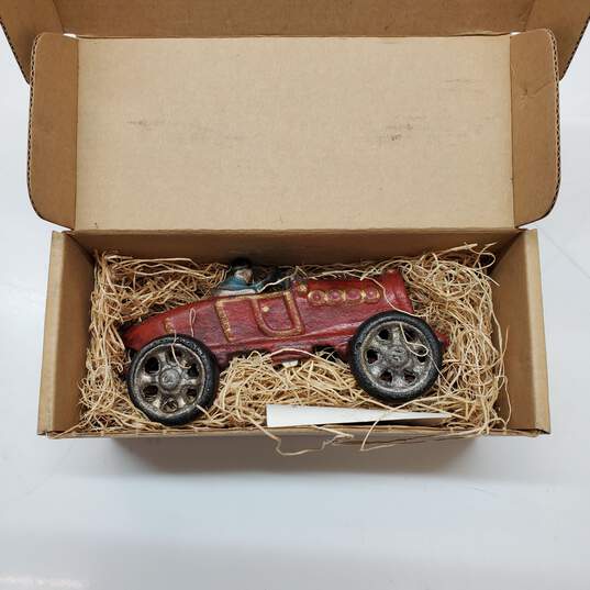 Pair of Cast Iron Reproductin 1920s Race Cars image number 3