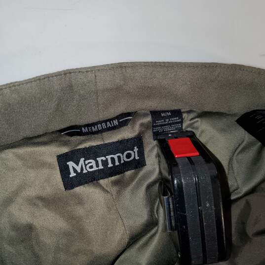 Marmot Membrain Olive Green Nylon Belted Pants Size M image number 3