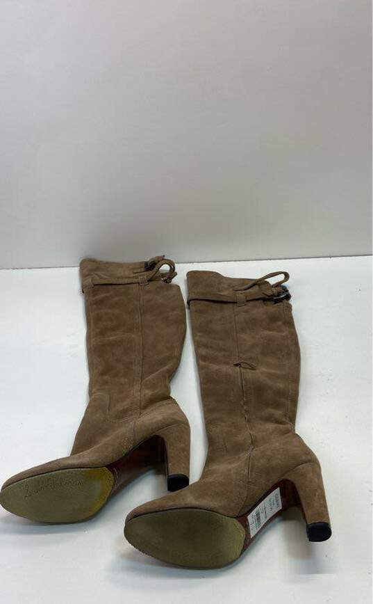 Sam Edelman Sutton Leather Over The Knee Boots Beige 7.5 image number 1