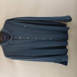 Tommy Bahama Men Button Up Blue Casual