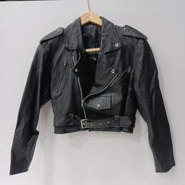Wilsons Women's Black Leather Jacket Size S
