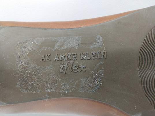AK by Anne Klein Women's Brown Leather Heels image number 6