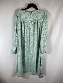 Ann Taylor Green Long Sleeve Maxi Dress XL alternative image
