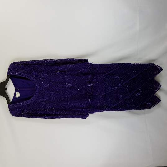 Neiman Marcus Women Dress L Purple image number 1