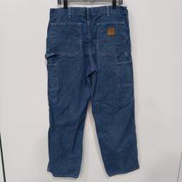 Men's Carhartt Blue Denim Jeans Size 36X32 alternative image