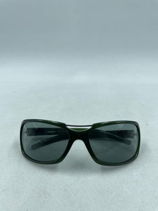 DKNY Green Rectangle Sunglasses image number 1