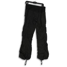 Lululemon Womens Black Pleated Elastic Drawstring Waist Jogger Pants Size 8R alternative image