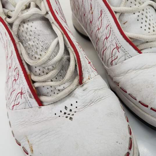 AUNTHENTICATED COA Nike Jordan 23 Low White Varsity Red Men's Sneakers Size 10.5-323405-161 image number 6