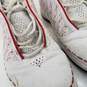 AUNTHENTICATED COA Nike Jordan 23 Low White Varsity Red Men's Sneakers Size 10.5-323405-161 image number 6