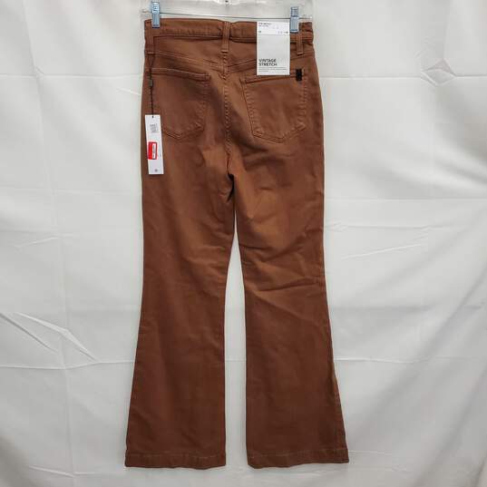 NWT Joe's The Molly WM's High Rise Flare Vintage Stretch Brown Jeans Size 26 x 31 image number 2
