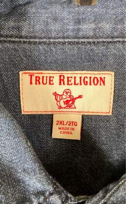 True Religion Blue Long Sleeve - Size XXL alternative image