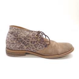 AllSaints Suede Leopard Print Ankle Ankle Lace Boots Men's Size 41 alternative image