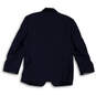 Mens Blue Striped Long Sleeve Notch Lapel Collar Three Button Blazer Sz 42 image number 2