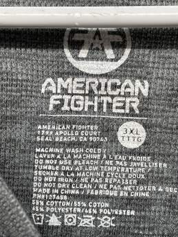 American Fighter Mens Gray Heather Thermal Pullover Graphic T-Shirt Size 3X alternative image