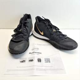 Nike Men's Kyrie 5 'Black Metallic Gold' Size 10.5