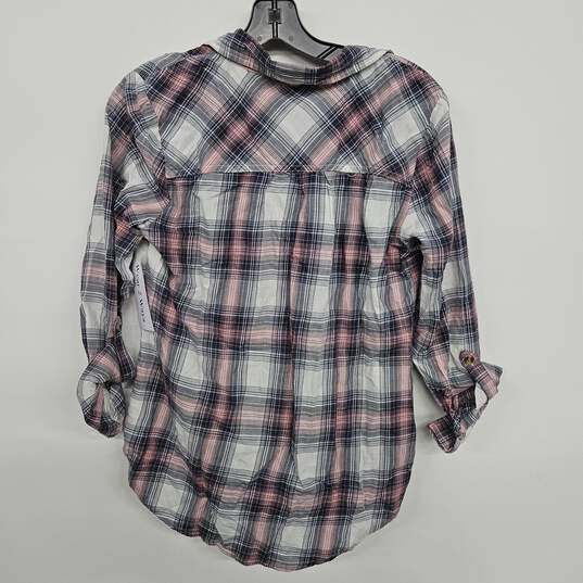 Plaid Button Up Collared Shirt image number 2