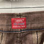 NWT Womens Brown Plaid Flat Front Slash Pocket Chino Pants Size 40 X 30 image number 4