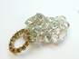 VNTG Weiss Icy & Smoky Rhinestone Statement Brooches 51.7g image number 13