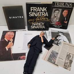 Frank Sinatra Bundle Lot of 3 Books and Porcelain Doll Franklin Mint