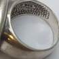 Sterling Silver Crystal Sz 8.5 Ring 17.0g image number 5