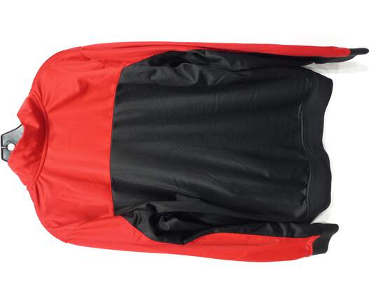 FILA Red & Black Full Zip Up Jacket Size Large image number 2