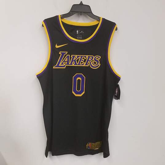 NWT Nike Mens Black Los Angeles Lakers Kyle Kuzma #0 NFL Jersey Size XL image number 1