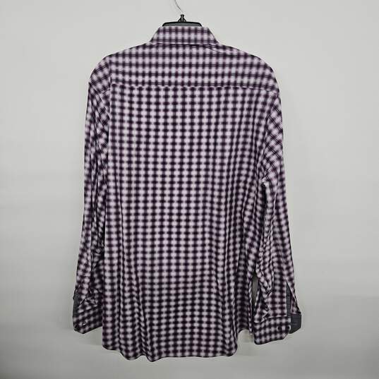 Purple Button Up Collared Shirt image number 2