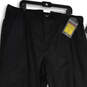 NWT Mens Black Elastic Waist Flat Front Pull-On Jogger Pants Size XXL image number 3