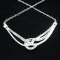 Sterling Silver Diamond Accent Necklace (17.0in) - 7.9g image number 3