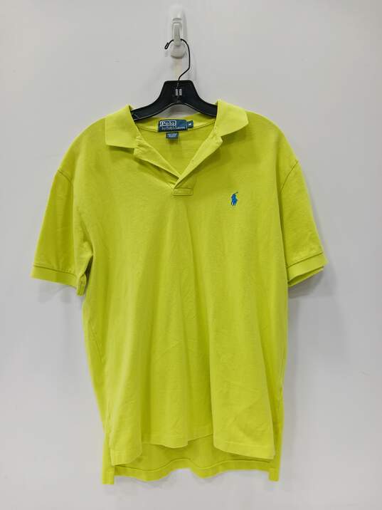 Polo by Ralph Lauren Men's Lemon Yellow Polo Shirt Size M image number 1