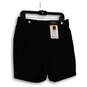 NWT Womens Black Flat Front Stretch Pockets Comfort Bermuda Shorts Size 12 image number 2