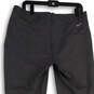 NWT Womens Black Flat Front Pockets Straight Leg Golf Chino Pants Size 12 image number 4