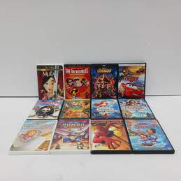 12pc Lot of Assorted Children DVDs