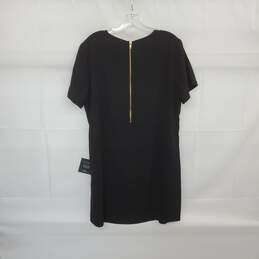 Lulus Black Lined Midi Shift Dress WM Size XL NWT alternative image