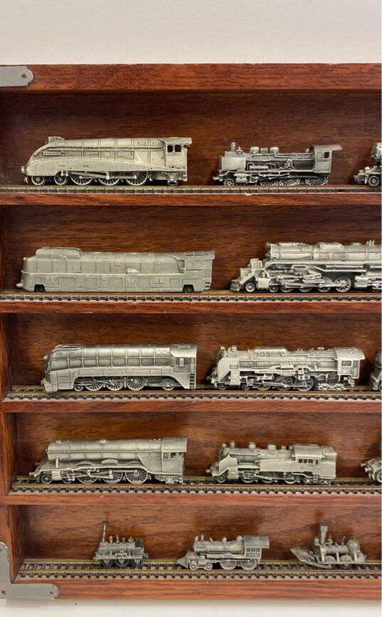 Pewter Franklin Mint the World's Greatest Locomotives & Railroad Cars Set of 28 image number 4