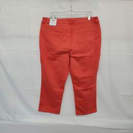 Chico's Coral Cotton Blend Cropped Jeans WM Size Size 3 ( XL  ) NWT alternative image