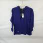 LRL Lauren Jeans Co. Purple & Black 1/4 Button Hoodie WM Size M NWT image number 1