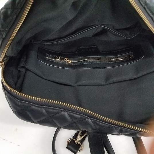 Bebe Black Quilted Backpack image number 3