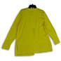 NWT Womens Yellow Knitted Long Sleeve Open Front Ottoman Cardigan Size L image number 2