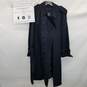AUTHENTICATED Burberry Navy Blue Mens' Belted Trench Coat & Liner image number 1