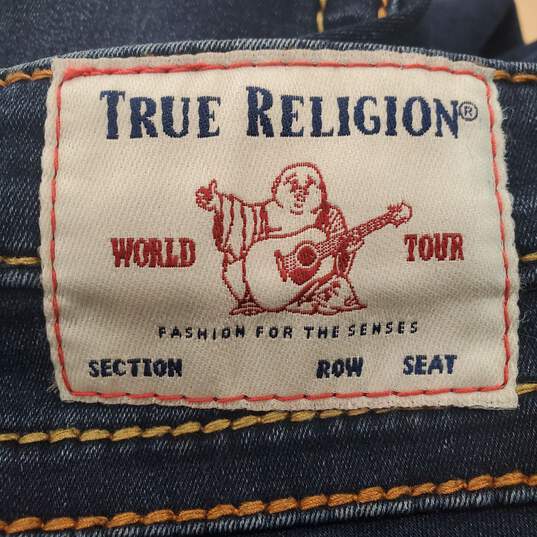 True Religion Women Blue Skinny Jeans Sz 30 image number 3