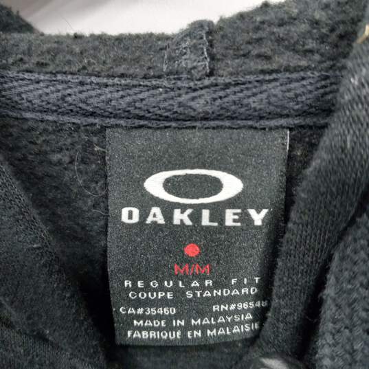 Oakley Black Full Zip Hoodie Men's Size M image number 2