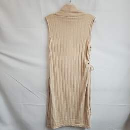 Anthropologie Long Turtleneck Sleeveless Tunic Sweater NWT Women's Size S alternative image