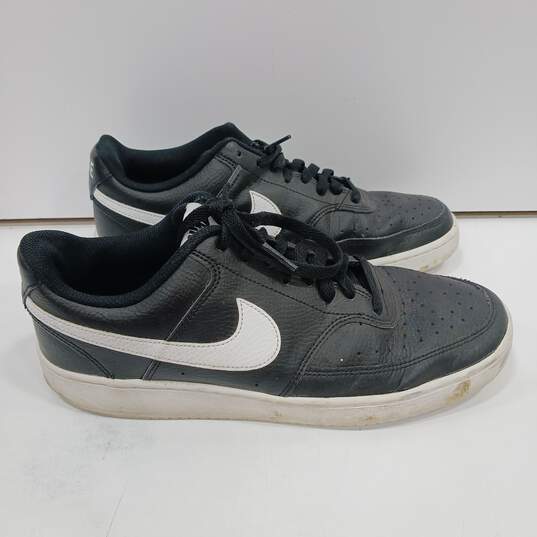 Nike Men's Black Court Vision Low Top Sneakers Size 9 image number 3