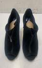 Gianni Bini Cadince Suede Peep Toe Heel Shoes Black 11 image number 5