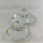 Assorted Clear Crystal Diamond Shaped Paperweights Various Sizes Lot image number 4